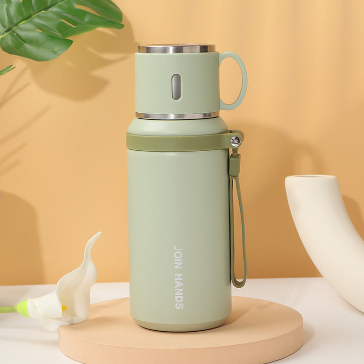 Women Thermo Drinking Container with Integrated Leak Protection Bowlift