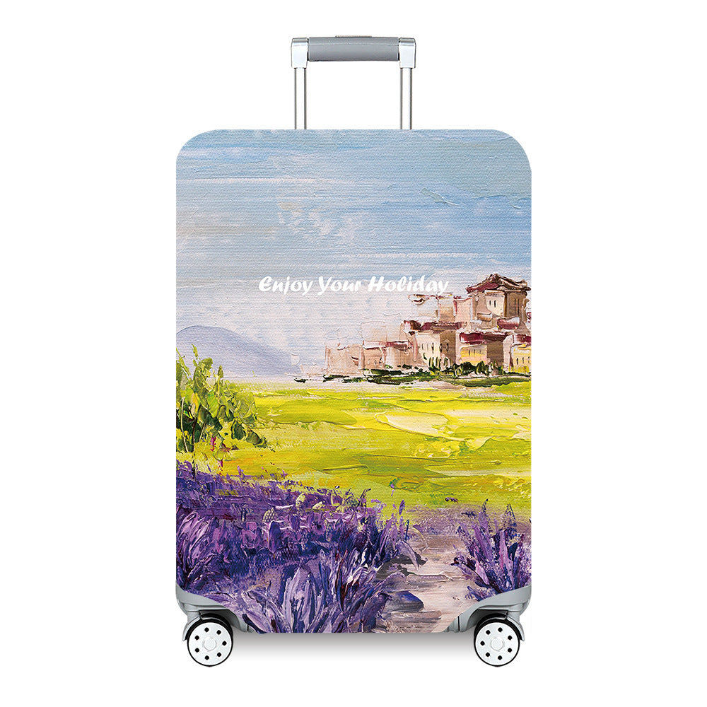 Women's Hard Shell Travel Suitcase with Custom Statement Design Bowlift