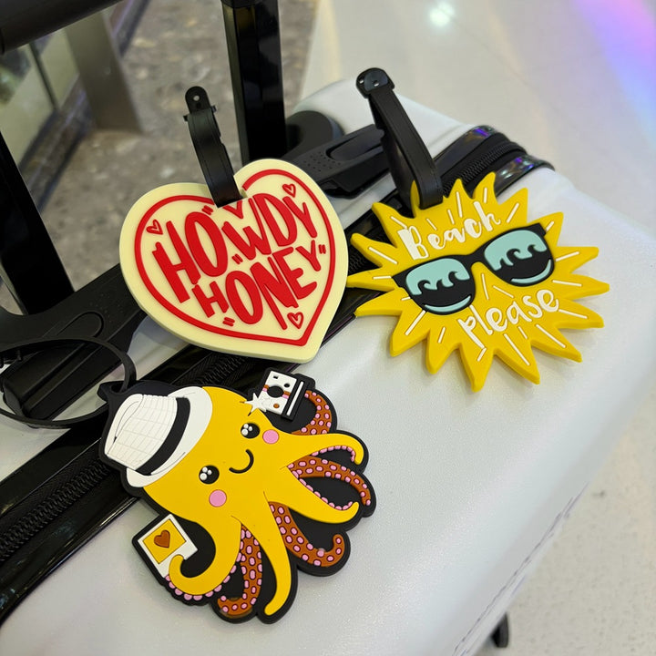 Heart-Shaped Silicone Luggage Tag Bowlift
