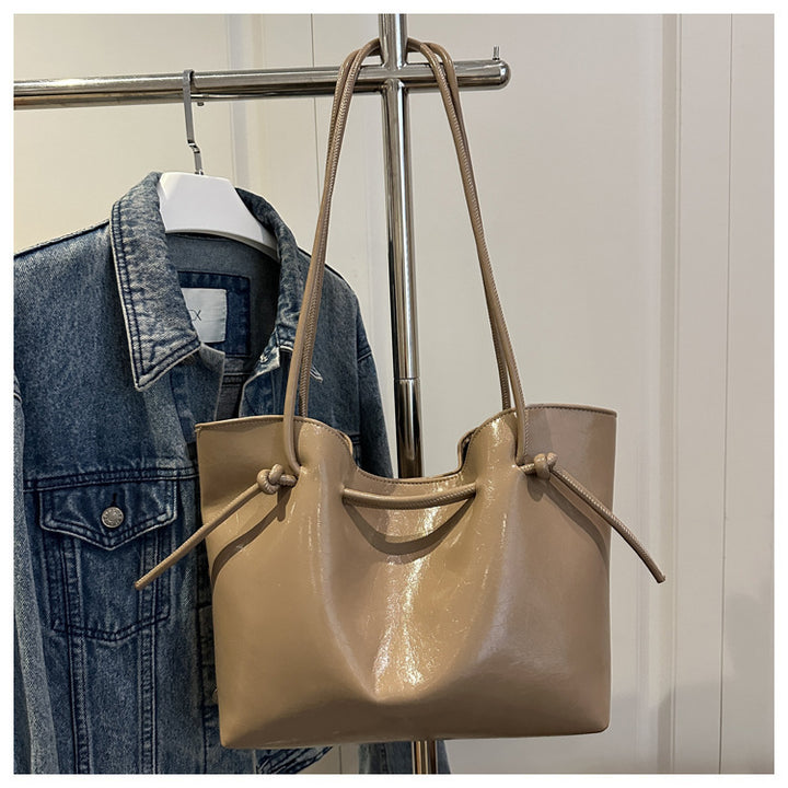 Stylish Leather Tote Bag Bowlift