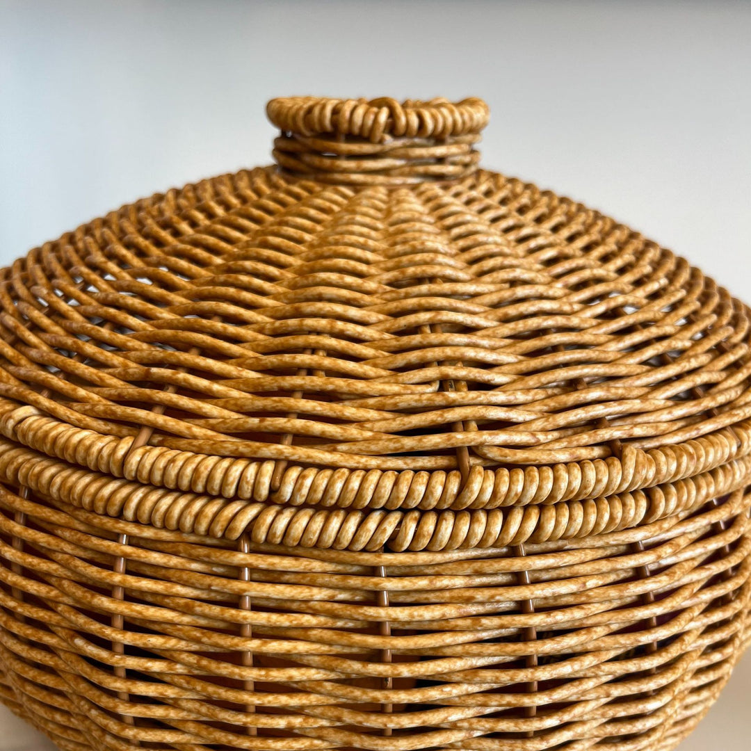 Handwoven Decorative Storage Container Bowlift