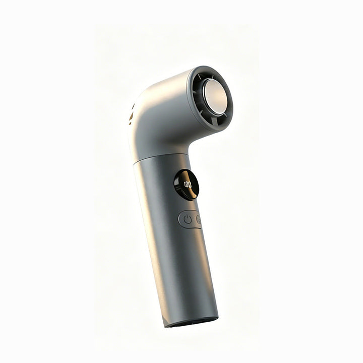 Women's portable handheld fan with digital display Bowlift