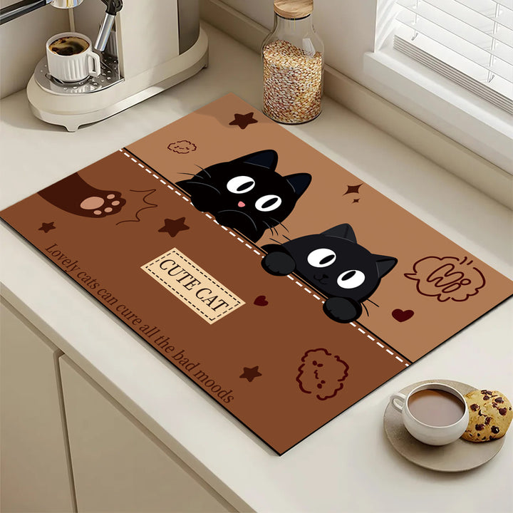 Cute Cartoon Dog Kitchen Mat Bowlift
