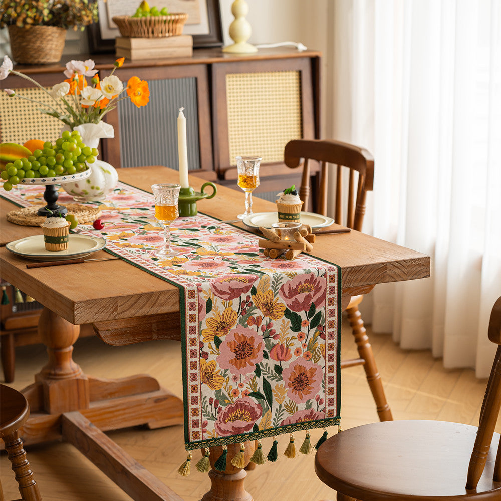 Decorative Geometric Pattern Table Runner