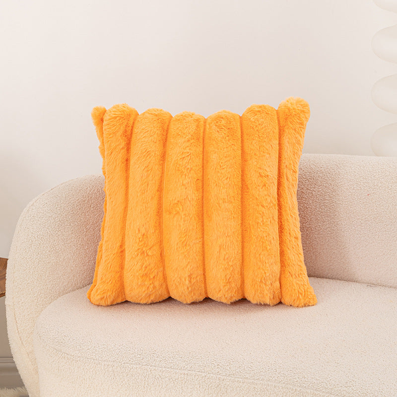 Plush Textured Decorative Cushion