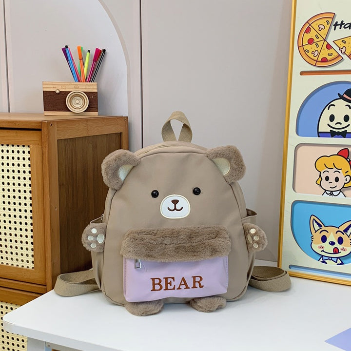 Plush Bear Design Backpack