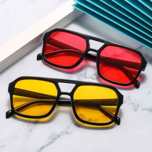 Wide Square Frame Sunglasses Bowlift