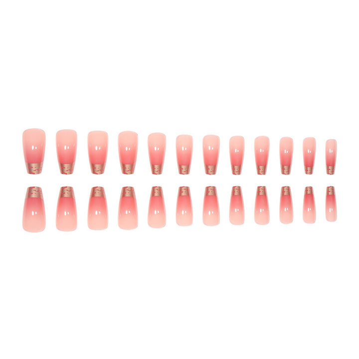 Elegant Gradient Stiletto Press-On Nails Bowlift
