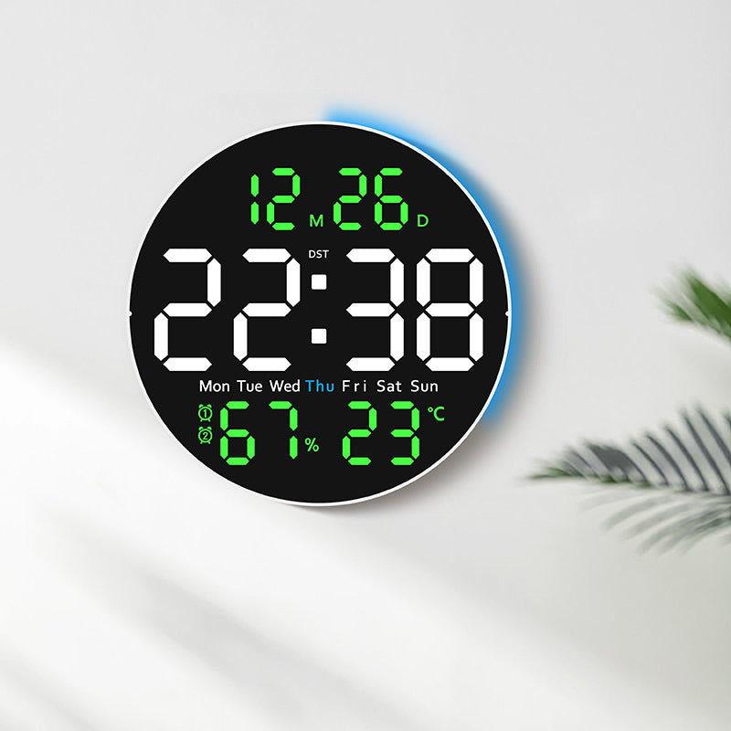 Digital LED alarm clock with hygrometer and temperature display Bowlift