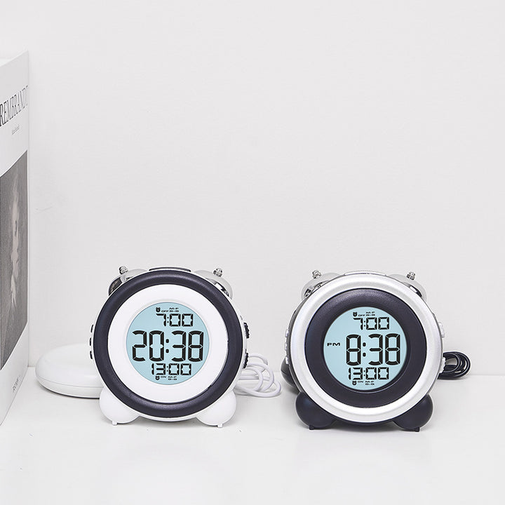Digital Alarm Clock with Dual Alarm and Temperature Display Bowlift