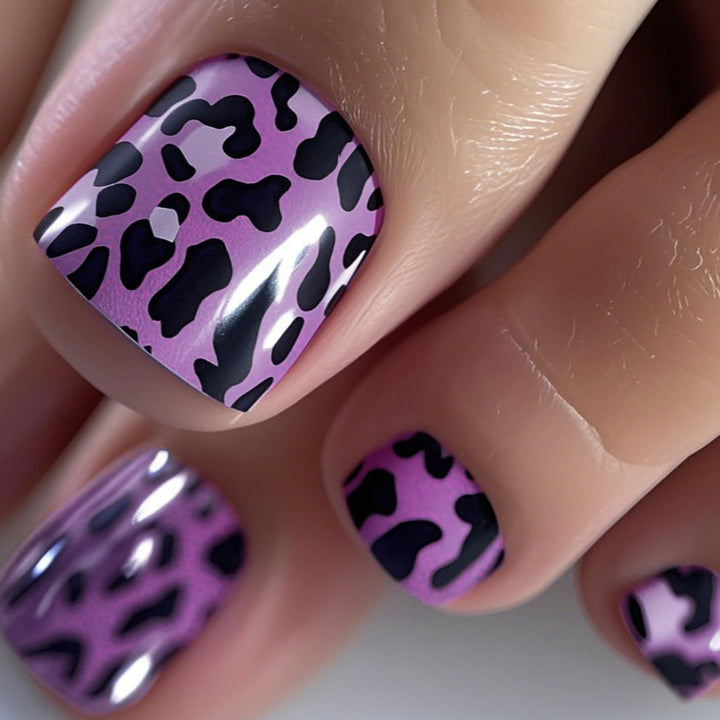 Stylish Leopard Print Nail Wraps Bowlift