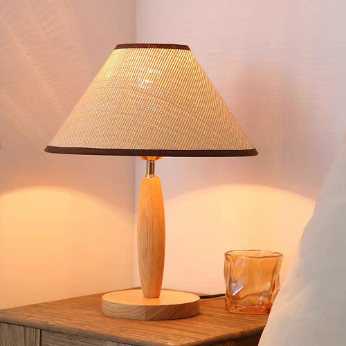 Stylish Wooden Base Table Lamp