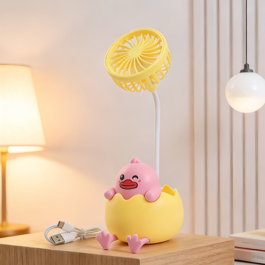 Women Innovative table fan in playful egg design Bowlift
