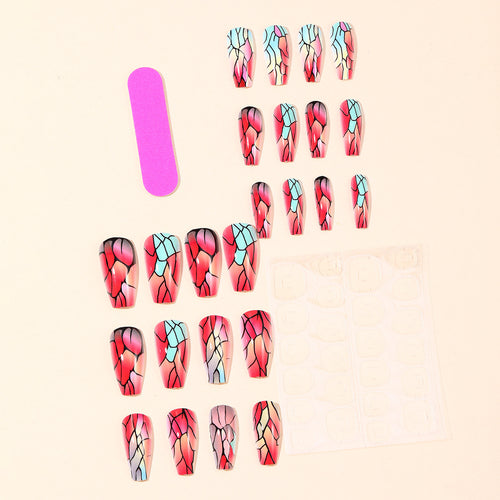 Artistic Crackle Nail Art Extensions Bowlift