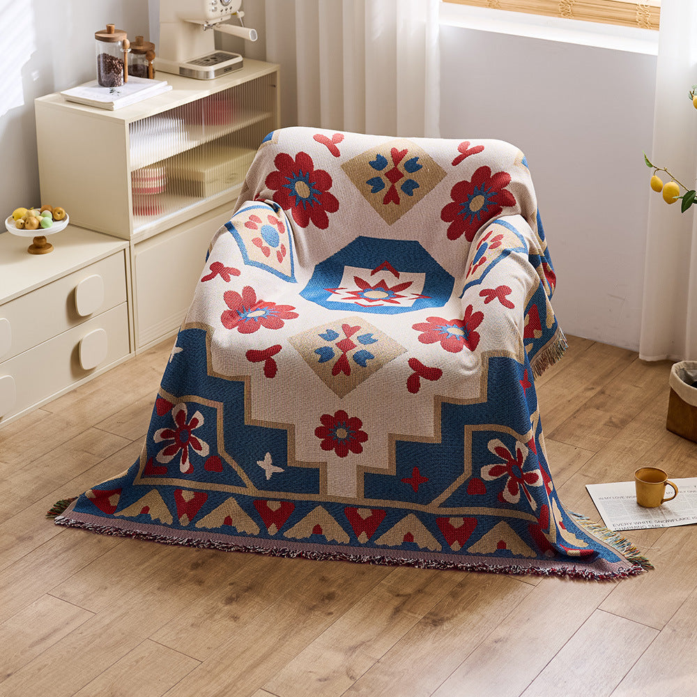 Artistic Jacquard Throw Blanket