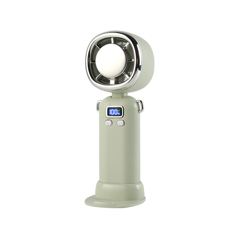 Ladies Portable Mini Fan with LED Display Bowlift