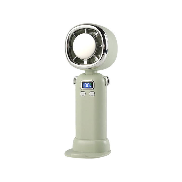 Ladies Portable Mini Fan with LED Display Bowlift