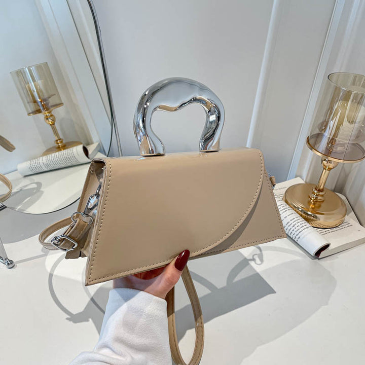 WoChic Patent Leather Handheld Purse Bowlift