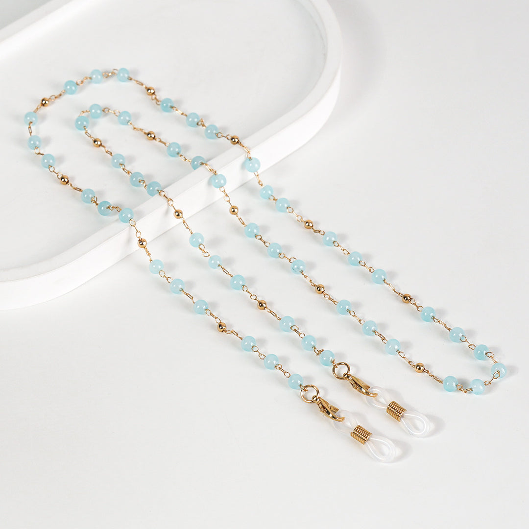 Beaded Eyewear Retainer Chain Bowlift