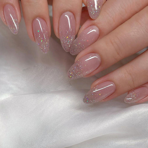 Elegant DIY Glittering Press-On Nail Set Bowlift