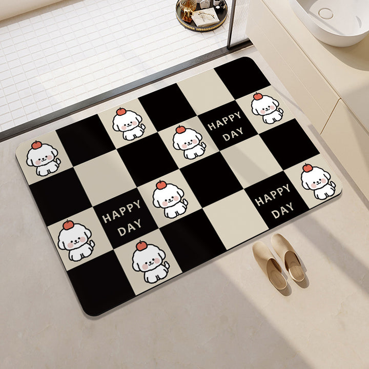 Fun-Themed Cartoon Bath Mat Bowlift