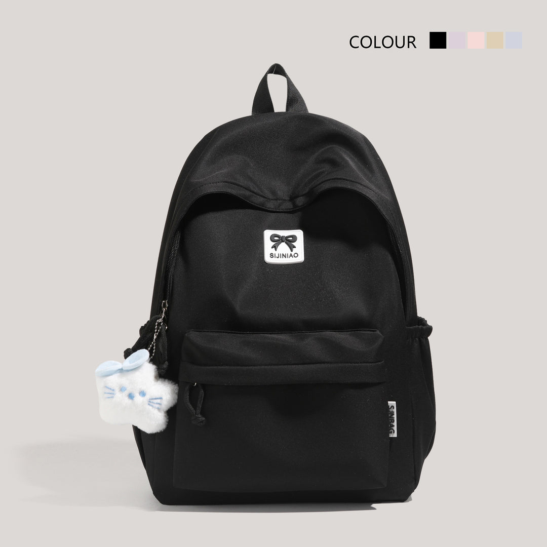 Cute Plush Cat-Themed Backpack Bowlift