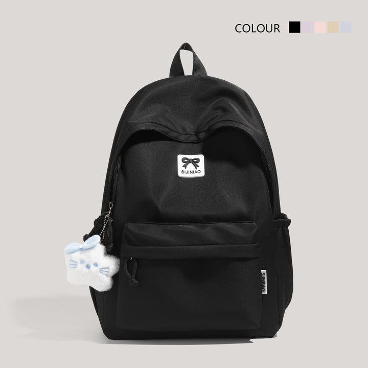 Cute Plush Cat-Themed Backpack Bowlift
