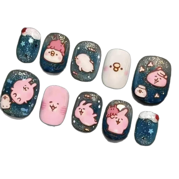 Cartoon Character Nail Art Set Bowlift