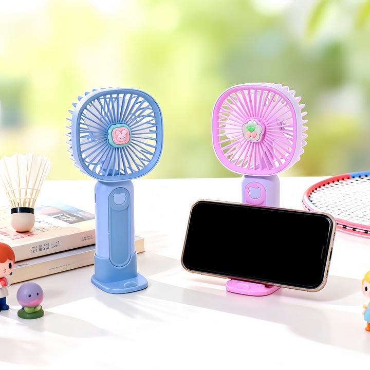 Women's Portable Handheld Fan with Ergonomic Design and USB Connection Bowlift