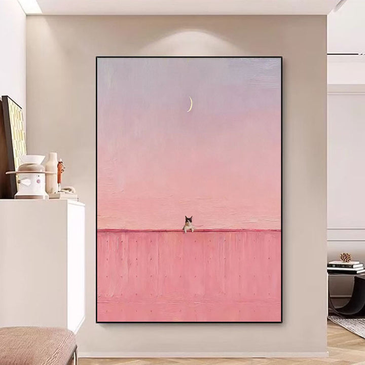 Minimalist Cat Art Print