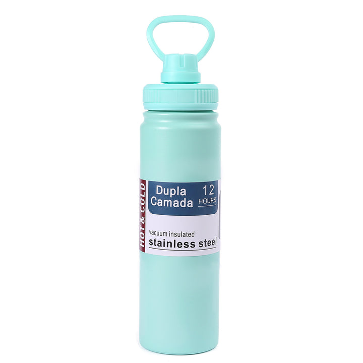 Ladies stainless steel vacuum water bottle with ergonomic handle Bowlift