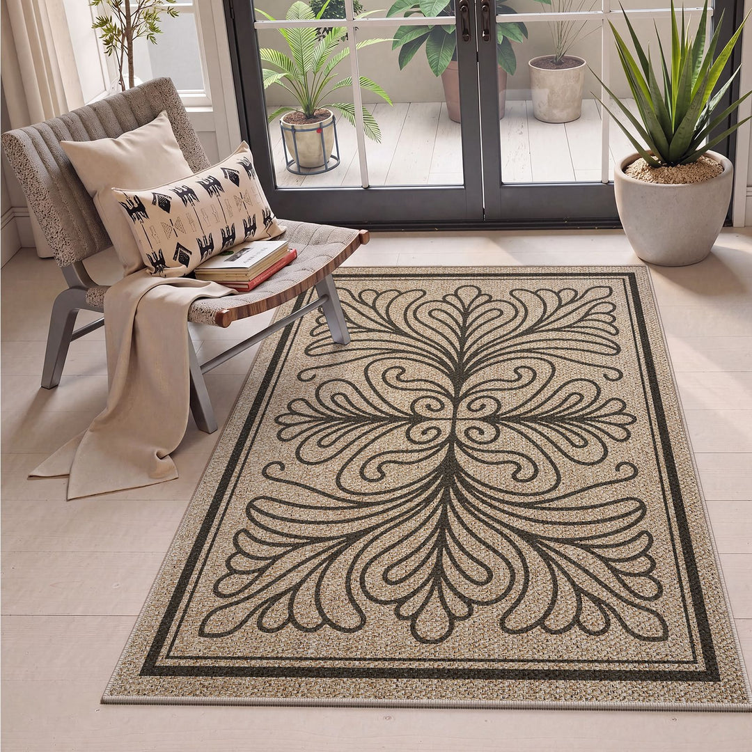 Geometric Patterned Indoor Area Mat Bowlift