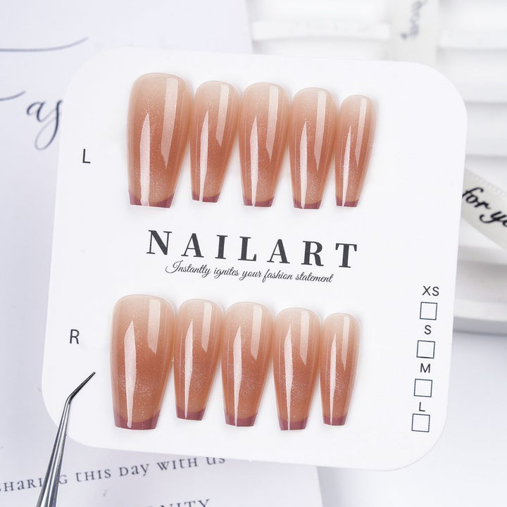 Elaborate Artistic Press-On Nail Set Bowlift