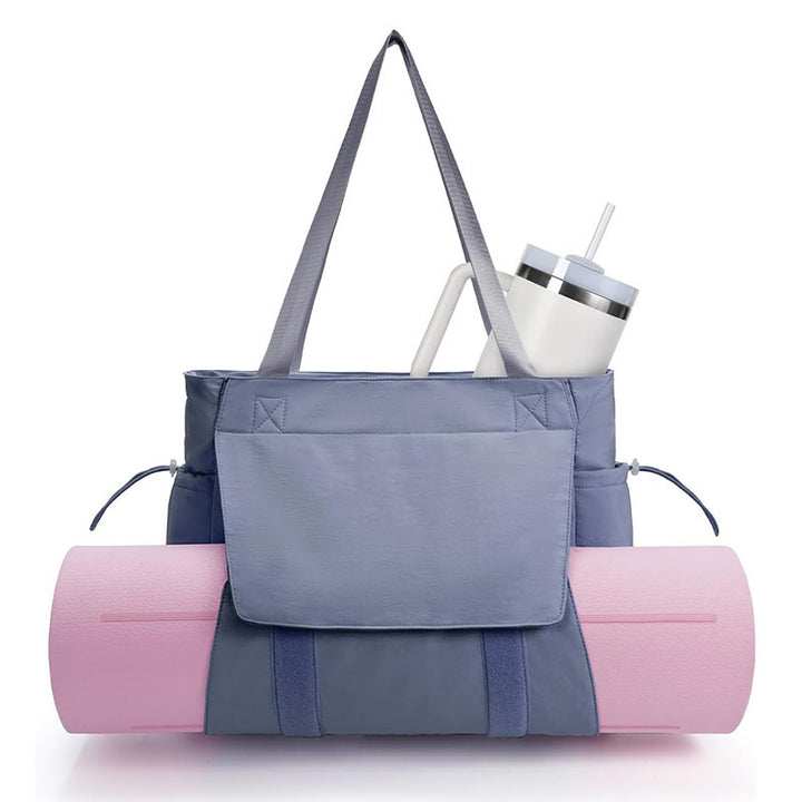 Versatile sports bag with separate yoga mat carrying compartment Bowlift
