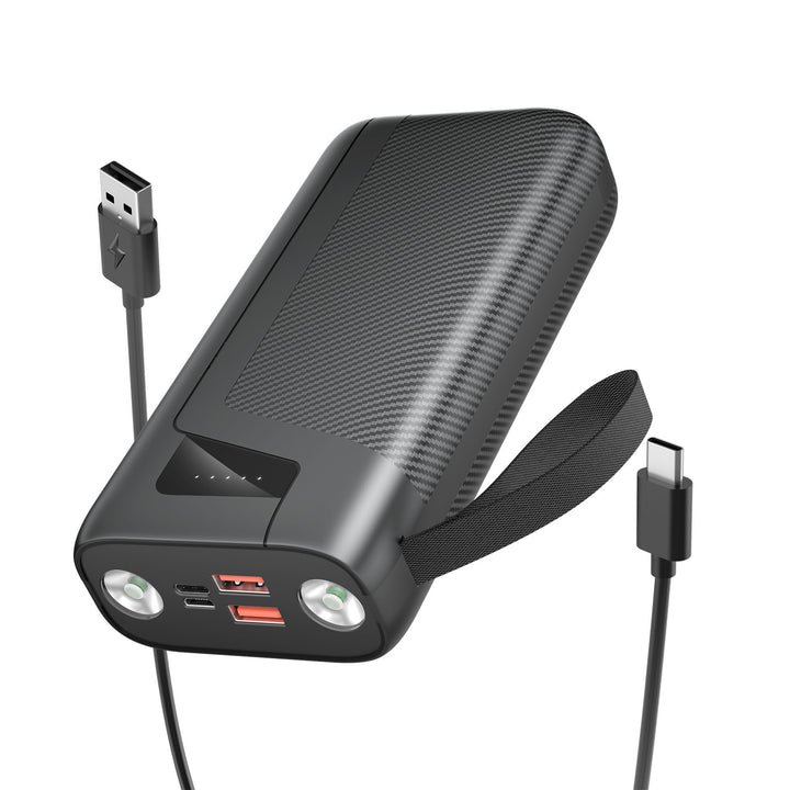 Portable power bank with integrated flashlight and fast charging function Bowlift