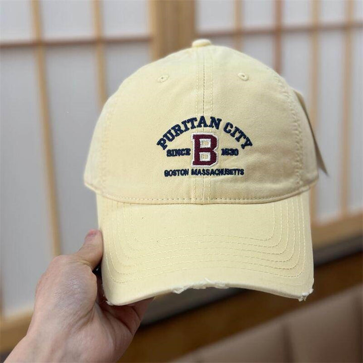 Women's Vintage Distressed Embroidered Baseball Cap Bowlift