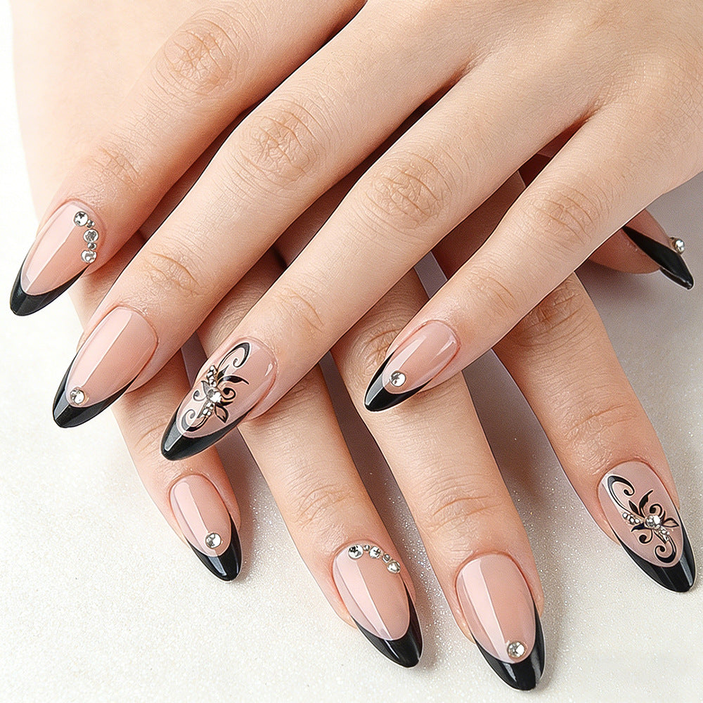 Elegant Sculpted Stiletto Press-On Nails Bowlift