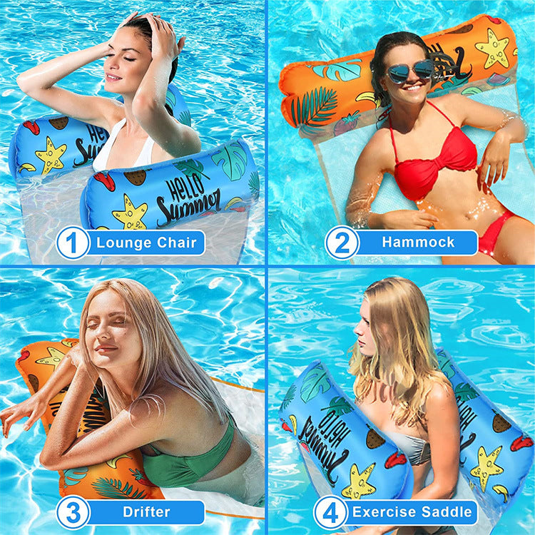 Women's inflatable lounger with transparent mesh Bowlift