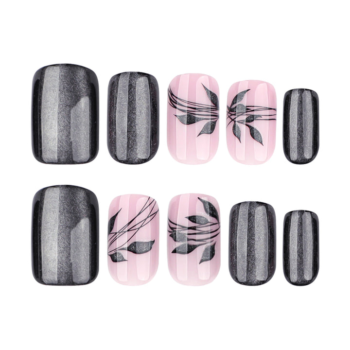 Artistic and elegant nail art with floral pattern Bowlift