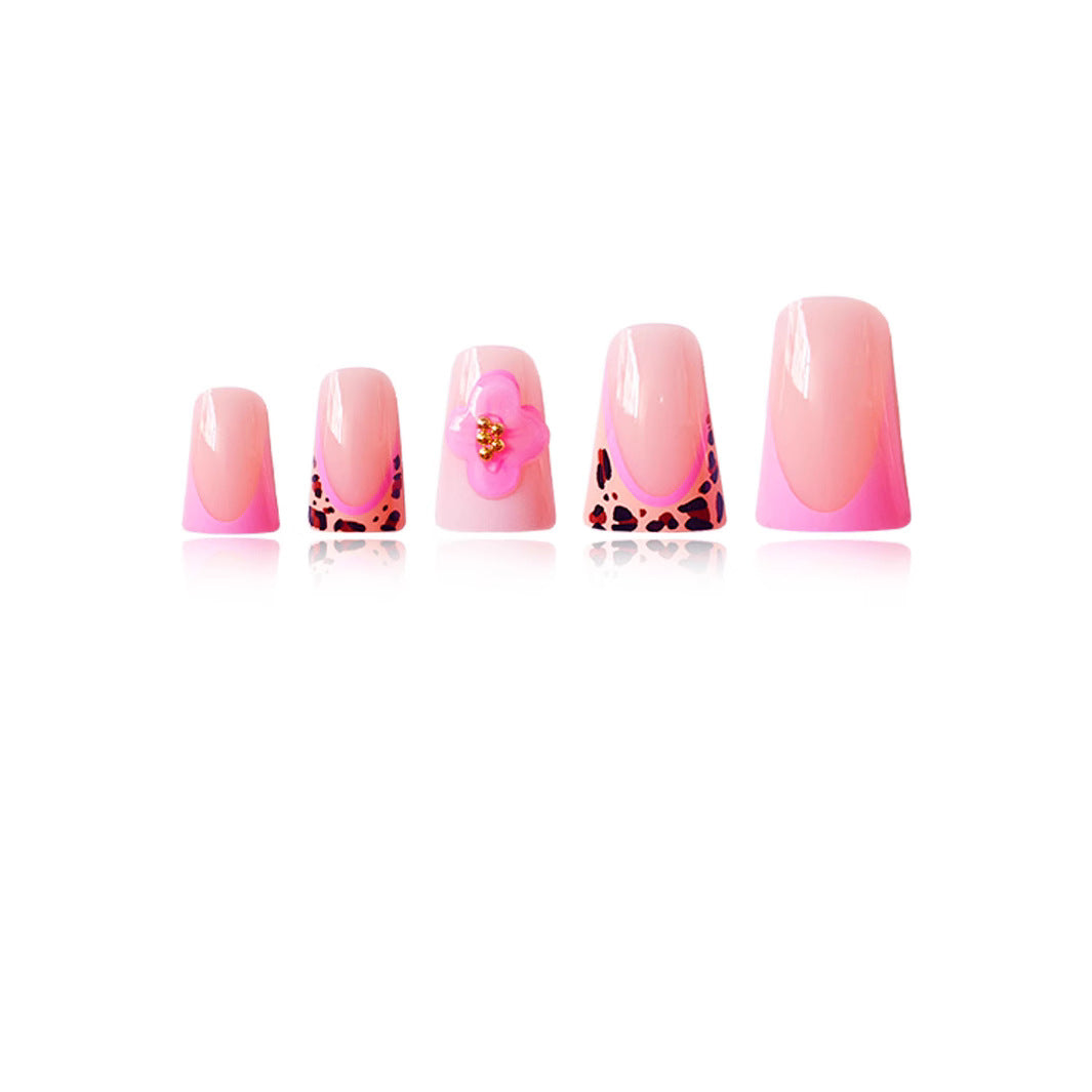 Artistic 3D Decorative Press-On Nail Art Bowlift