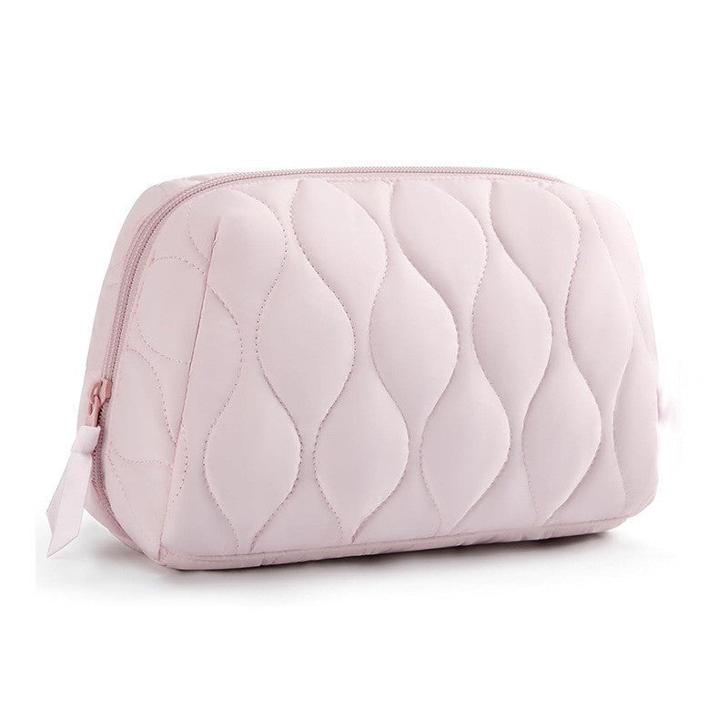 Women's cosmetic bag with multi-level storage Bowlift