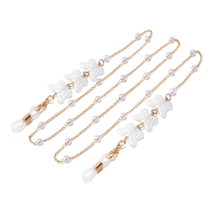 Heart-Embellished Eyewear Chain Bowlift