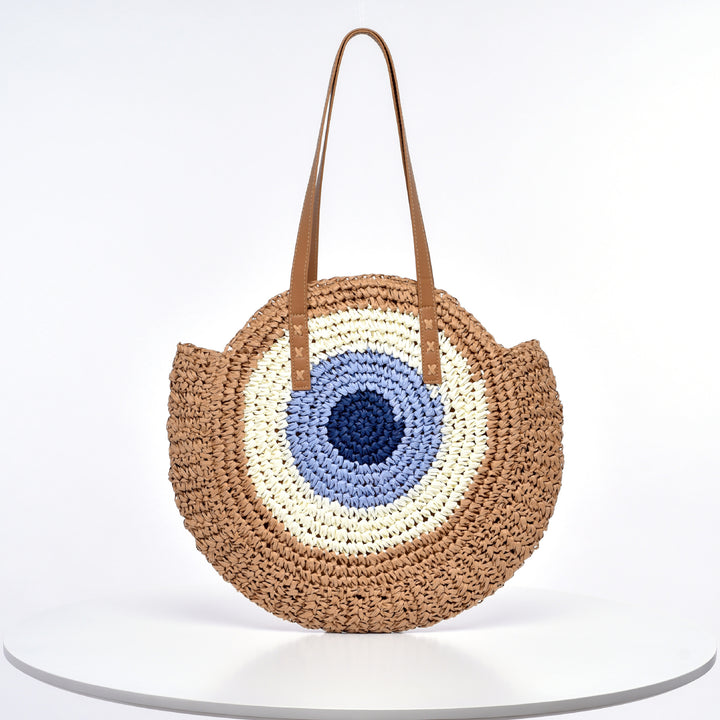 Handmade Round Rattan Bag Bowlift