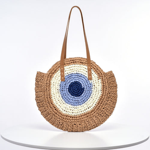 Handmade Round Rattan Bag Bowlift