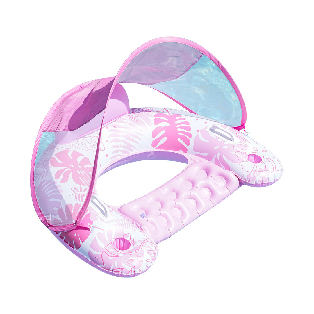 Women's Inflatable Comfort Pool Lounger with View Window Bowlift