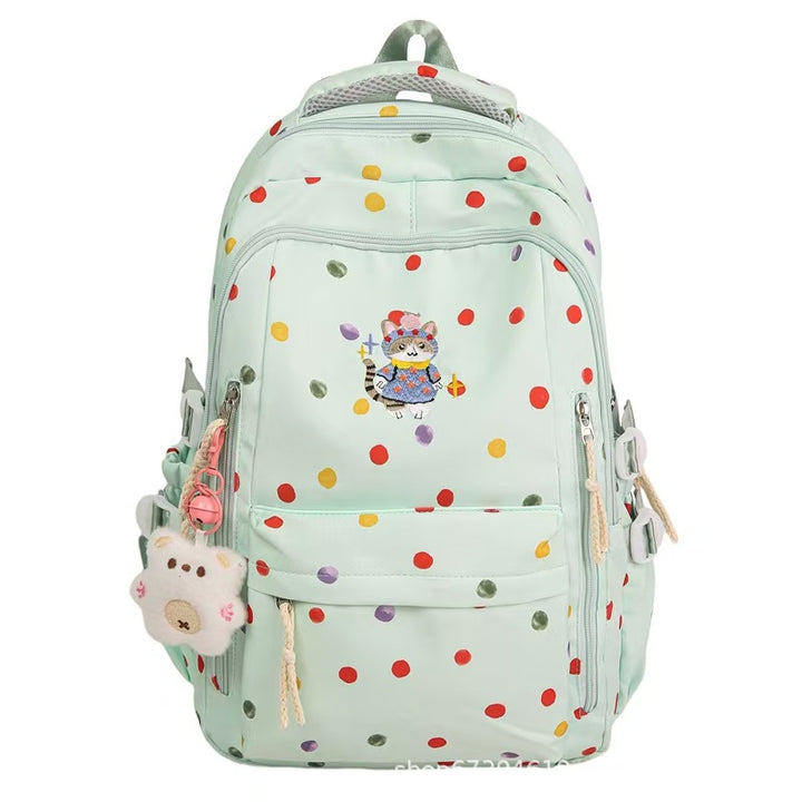 Playful Character Print Backpack Bowlift
