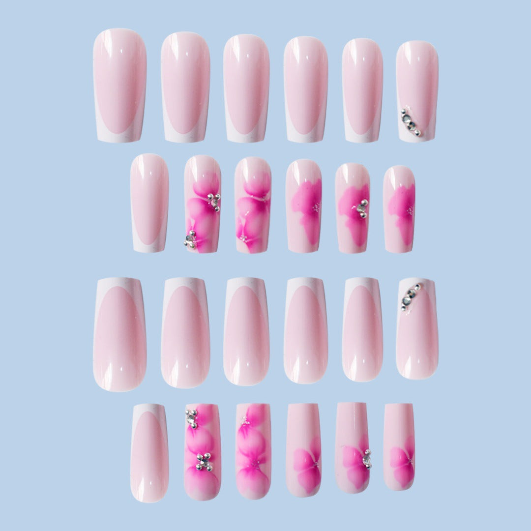 Floral Art Press-On Nail Set Bowlift