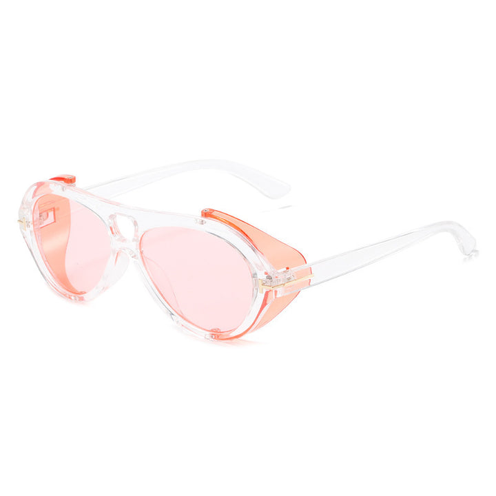 Retro-Inspired Shield Sunglasses Bowlift