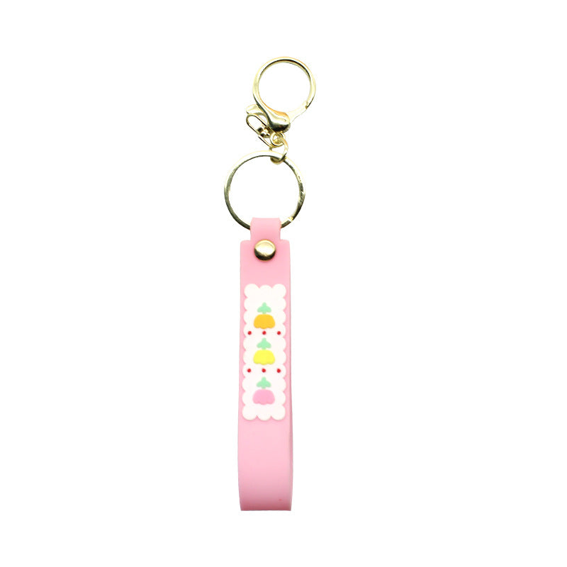Unisex keychain made of durable silicone with playful design Bowlift
