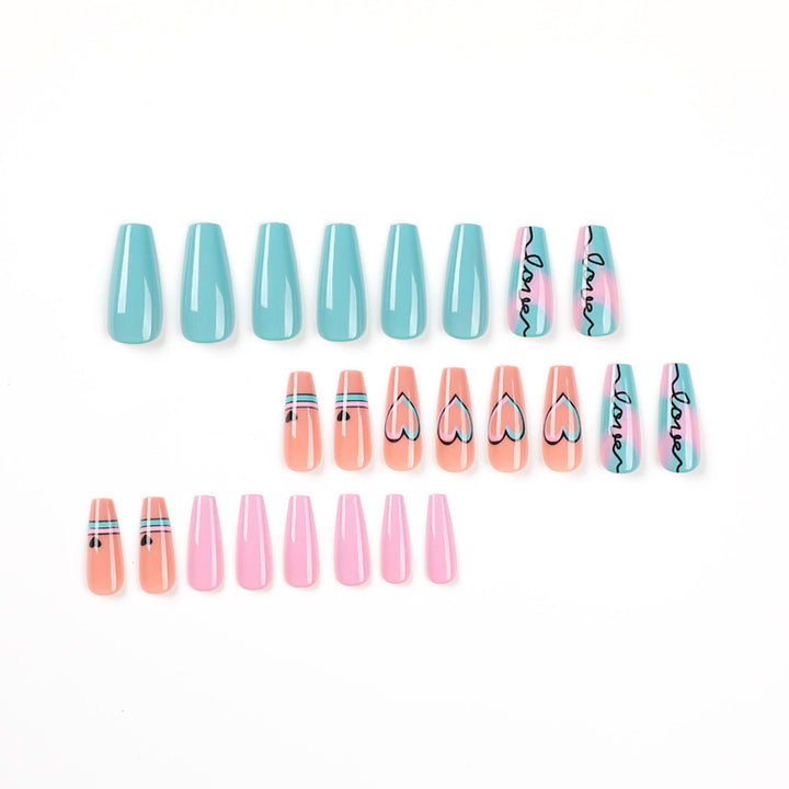 Artful acrylic nails in modern design with creative colors Bowlift
